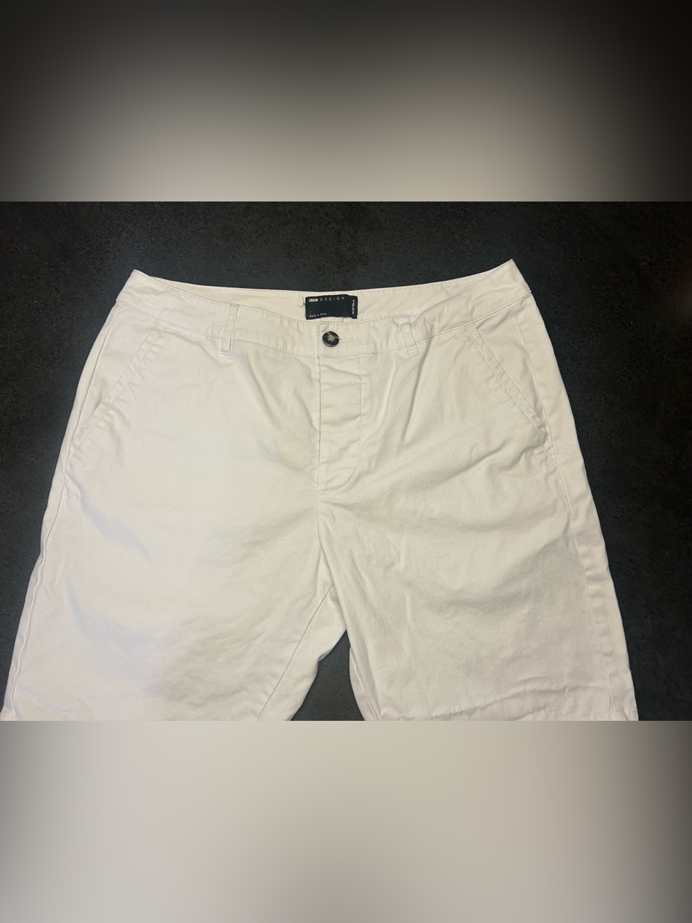 ASOS White Flat Front Men's Shorts